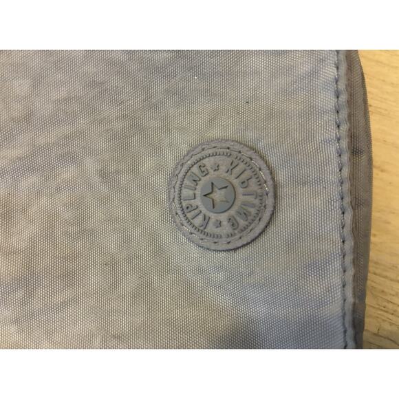 Kipling El Dorado Bag Crossover Purse Flap Pocket Travel Organize Zippers Gray - Picture 5 of 10